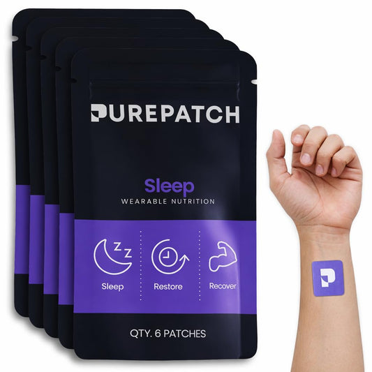 Pure Patch Sleep Patch pack for nighttime use, plant-based vegan formula.