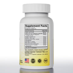 Pure Peak Candida Cleanse label closeup showing oregano and probiotic blend.