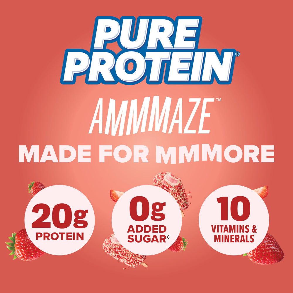 Pure Protein AMMMAZE bars’ creamy coating provides a satisfying texture during workouts.
