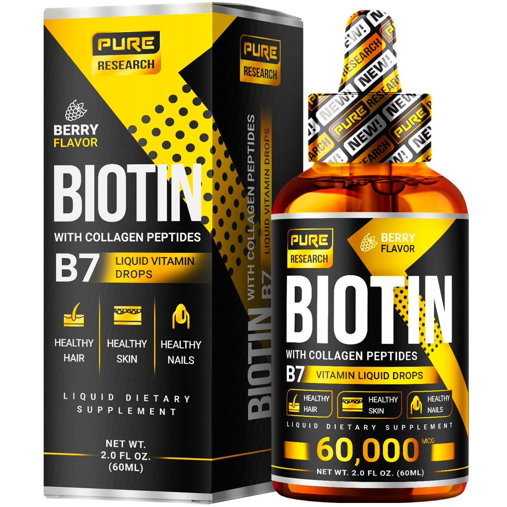 Pure Research Biotin Collagen berry flavor supports easy daily intake