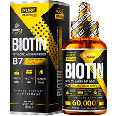 Pure Research Biotin Collagen berry flavor supports easy daily intake