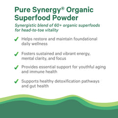 PURE SYNERGY bottle label from Moab Utah for brand story