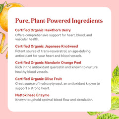Pure Synergy Heart Protector label-detail image communicates clean organic ingredients for daily use.