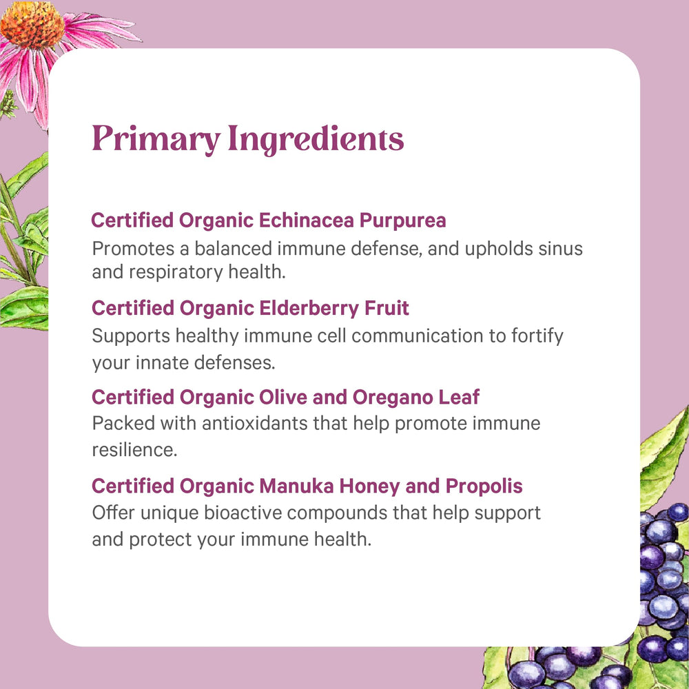 Label close-up communicates purity and non-GMO vegetarian formulation