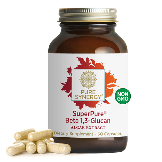 PURE SYNERGY SuperPure capsule showcases immune support and digestion benefits