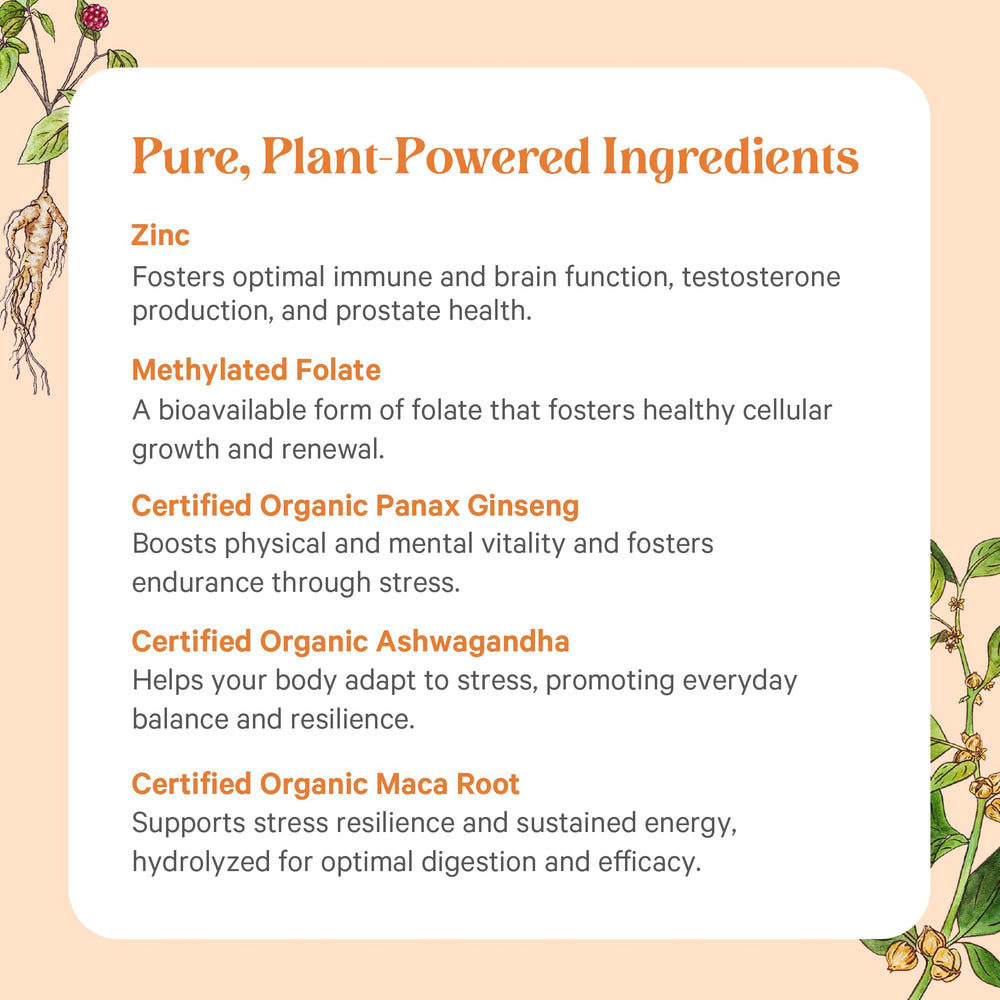 Close-up of Vita·Min·Vitality label emphasizing ingredients and dosage