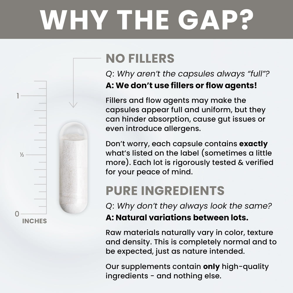 Vegan boron capsules in a clear bottle for bone support.
