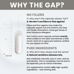 Vegan boron capsules in a clear bottle for bone support.