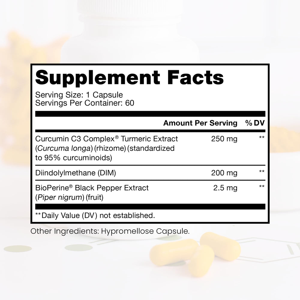 Pure Therapro Rx DIM 3+ capsules ready for plant based intake.