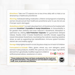 Patented S-Acetyl Glutathione form highlighted by Pure Therapro Rx packaging.