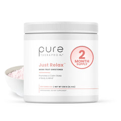 Pure Therapro Rx Just Relax Watermelon bottle front for easy daily calm support