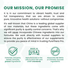 Manufactured in the USA facility ensuring quality and cGMP compliance for Pure Therapro Rx.