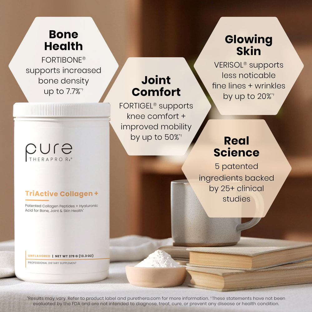 Liposome Vitamin C included in TriActive Collagen Plus for enhanced nutrient delivery.