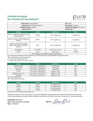 Pure Therapro Rx Zinc Defense GMP facility seal indicating quality manufacturing