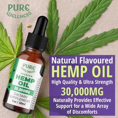 Pure Wellness color-accurate image shows 30,000 mg strength per bottle