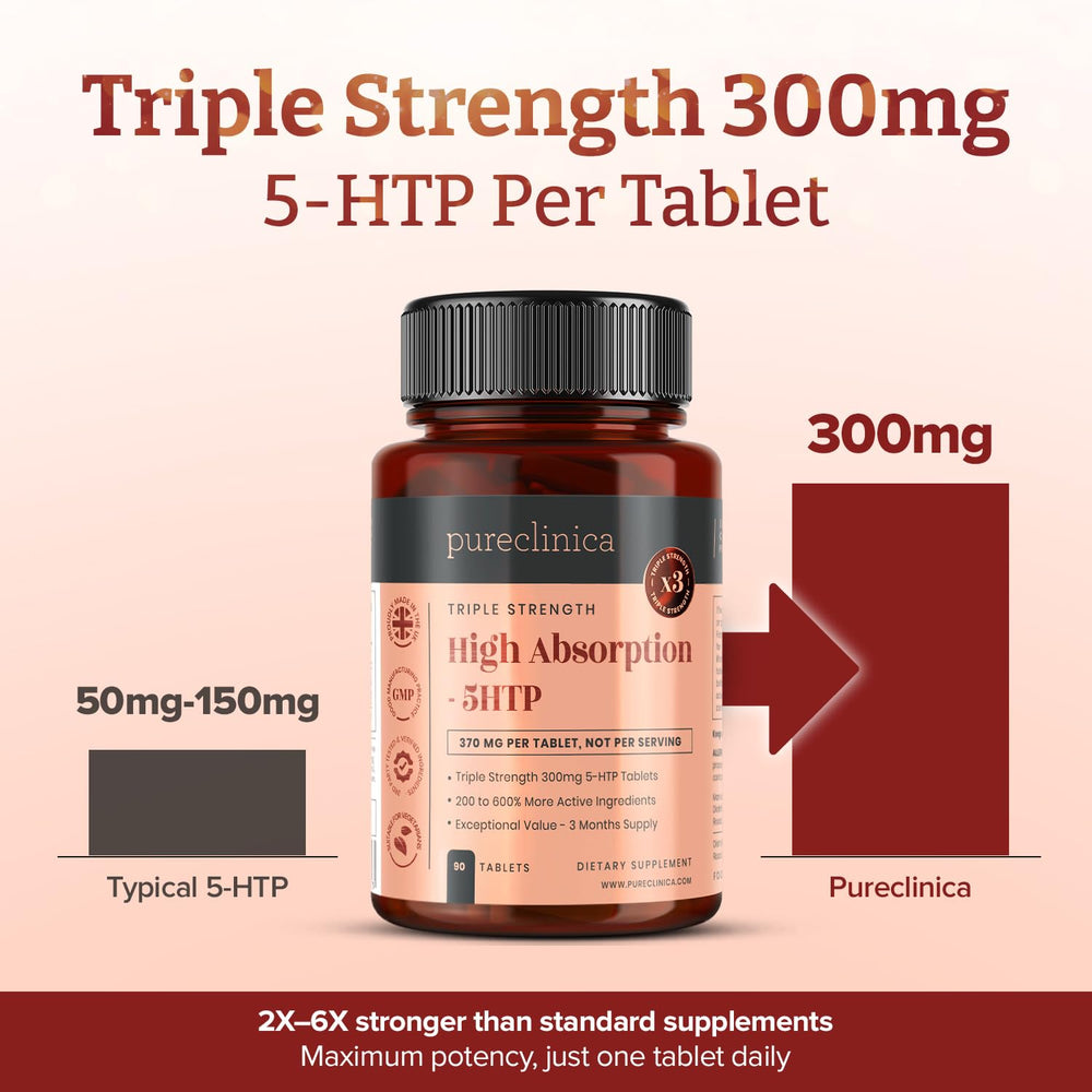 PureClinica 5-HTP tablet with black pepper extract for better absorption