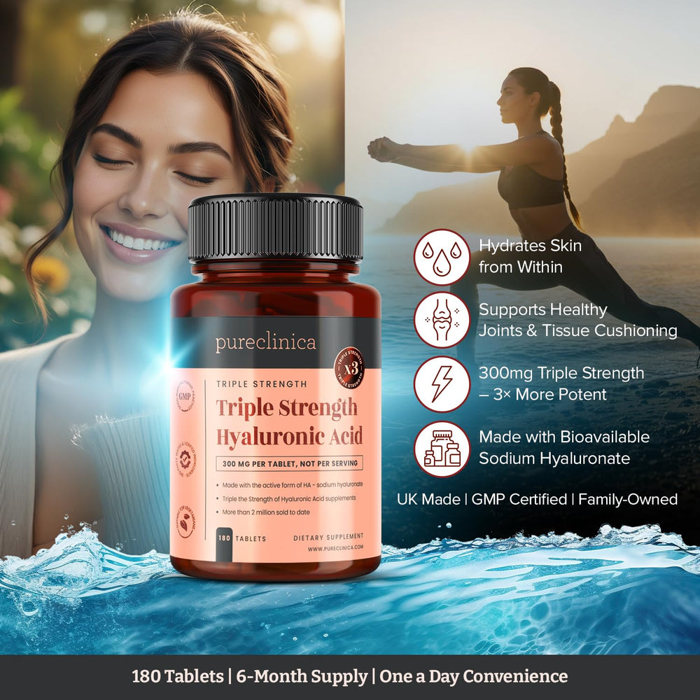 Two-bottle Pureclinica value pack offering a 12-month supply.