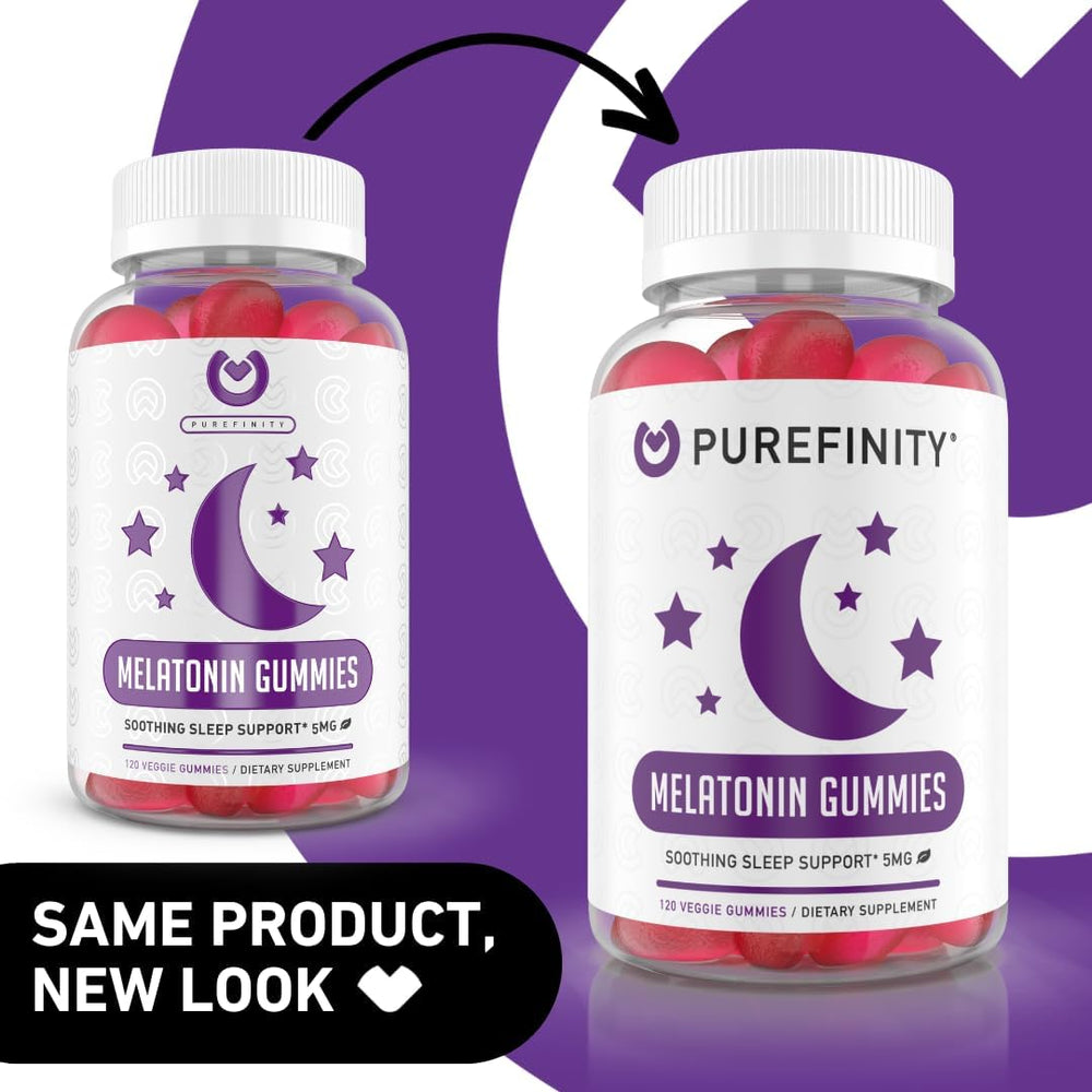 PUREFINITY Melatonin Gummies Kids gummy berry flavor, easy to chew for nightly wind-down.