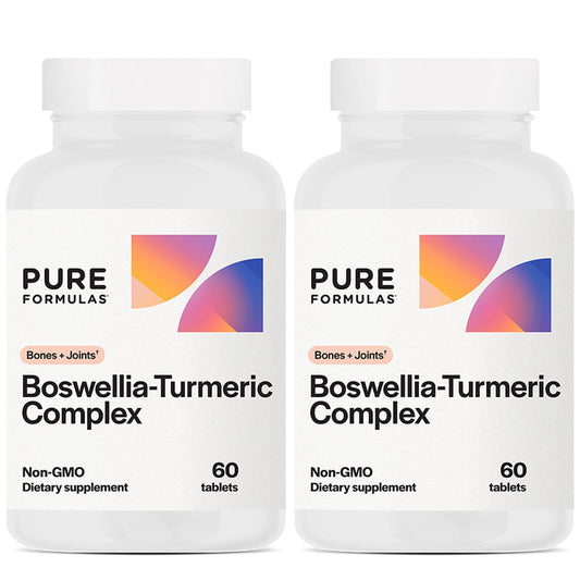 PureFormulas Boswellia Turmeric bottle-front suggests daily joint comfort support