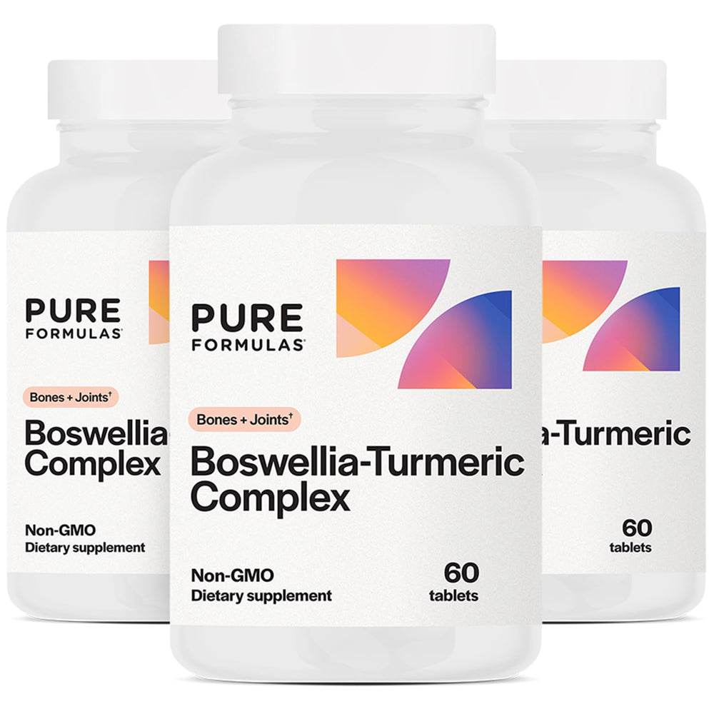 PureFormulas Boswellia Turmeric Complex bottle promoting joint support and daily wellness