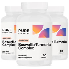 PureFormulas Boswellia Turmeric Complex bottle promoting joint support and daily wellness