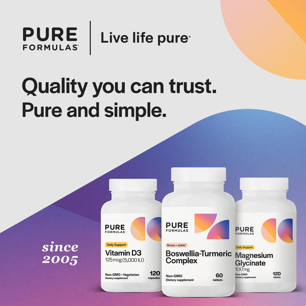 PureFormulas Boswellia Turmeric on-kitchen-counter ready for daily wellness