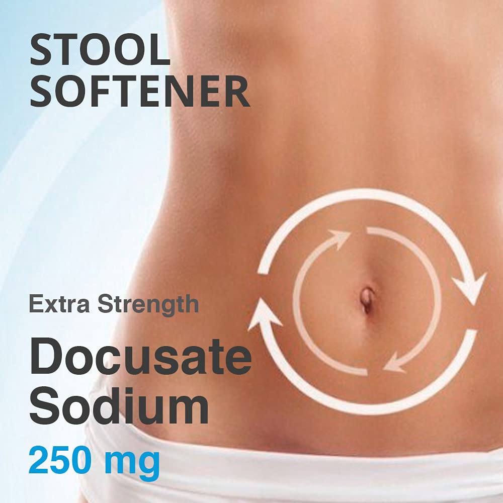 Packaging for Puregen Labs Docusate Sodium highlighting gluten-free formula