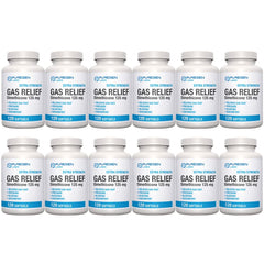 Puregen Labs gas relief softgels bottle for fast relief