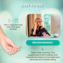 Morning routine with Ageless Brain for steady energy.
