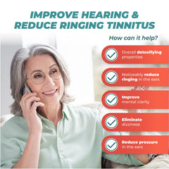 PureHealth Research Hearing Support on a desk with notes about focus