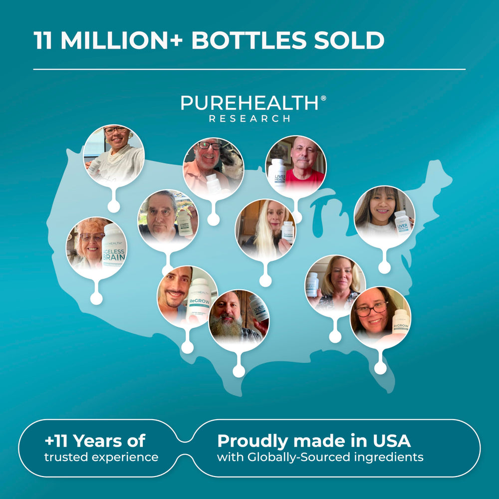PureHealth Research Liver Health Detox hero shot demonstrates convenient daily liver support.