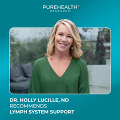 PureHealth Research Lymph System Supplement lifestyle scene implies ongoing wellness care.