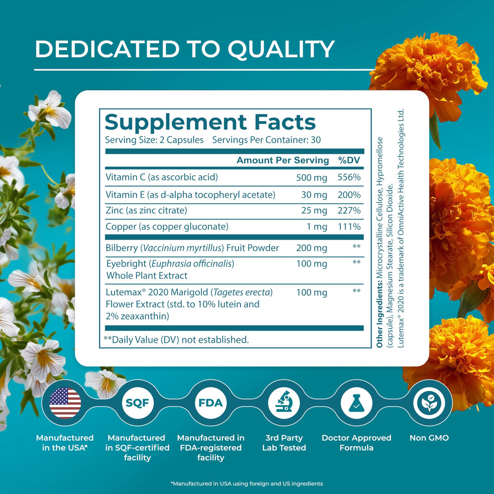 PureHealth Research marigold lutein source used in the formula for eye support