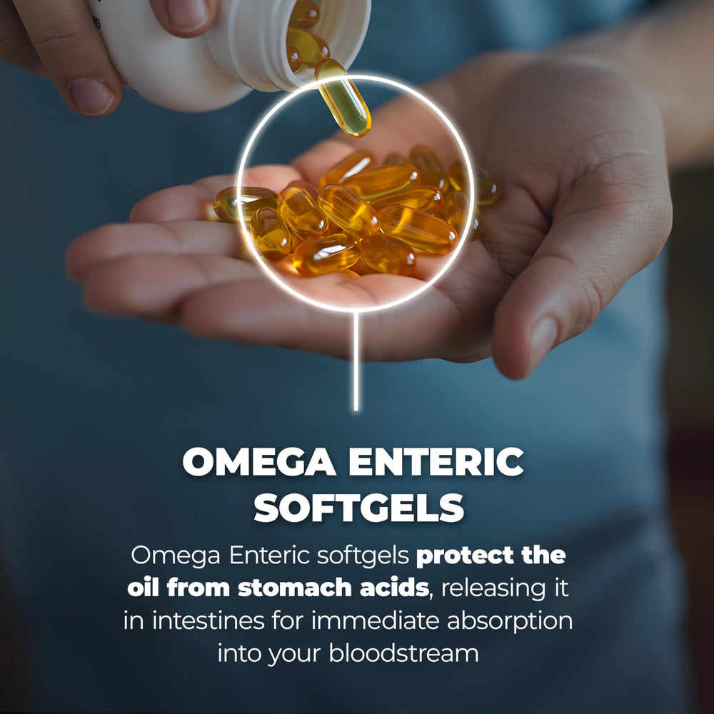 PUREHEALTH RESEARCH wild-caught fish icon signaling a high quality omega-3 source.