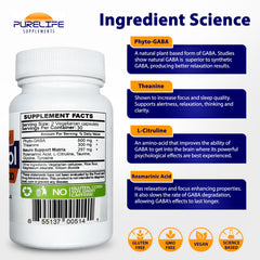PureLife Gabatrol Daily on a desk scene suggests daytime calm for focused work.