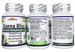 PureLife Kanna Bliss packaging on shelf signaling natural lifestyle support