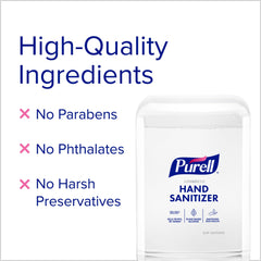 Purell advanced hand sanitizer foam being applied on clean hands.