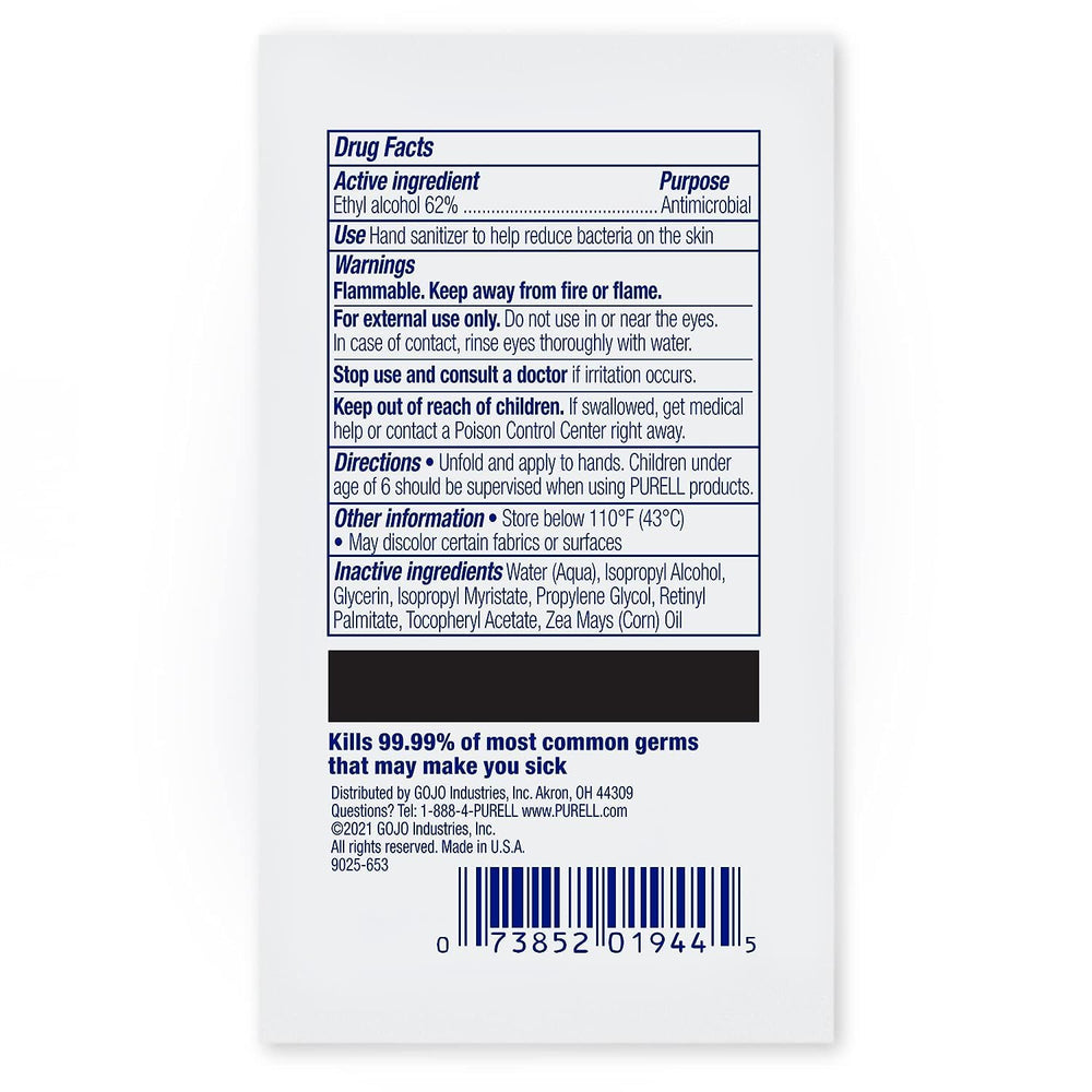 PURELL 1000-wipe case provides bulk replenishment