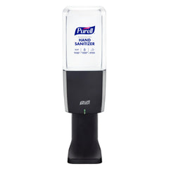 Purell ES10 graphite dispenser front view for compact touch-free hygiene.