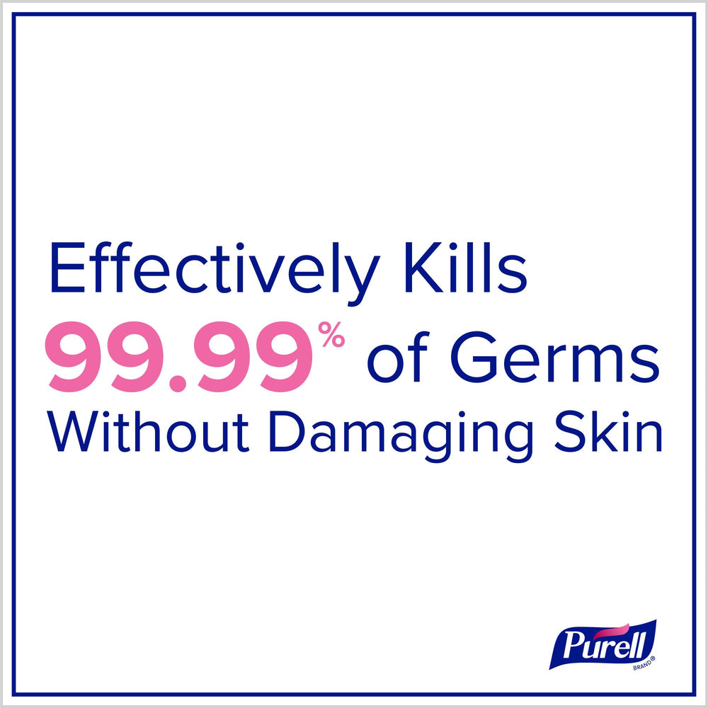 Purell fragrance-free foam label detail highlighting the fragrance-free formula.