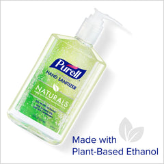 Purell Naturals four-bottle pack suggests family-friendly shared use.