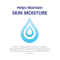 Purell transparent refill bottle label for easy identification and stock management.