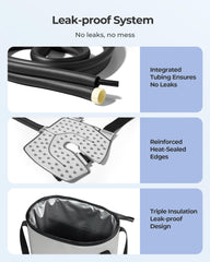 Purella 6.2 ft hose enables flexible setup during recovery sessions.