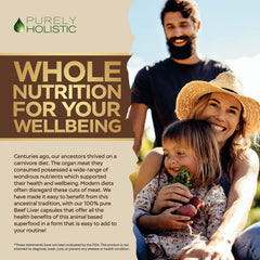 Purely Holistic beef liver capsules with CoQ10 and essential vitamins