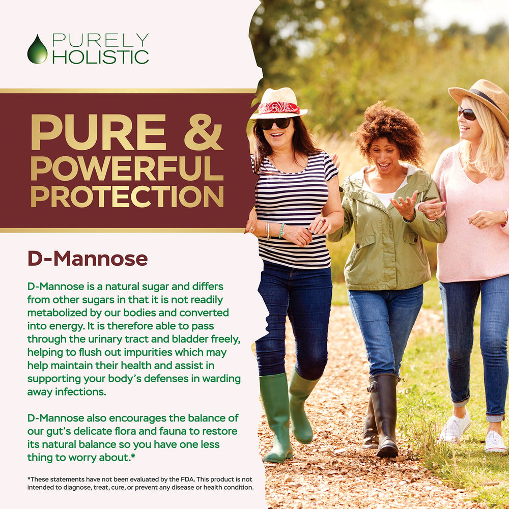 Purely Holistic D Mannose vegan capsules for everyday use