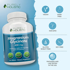 Purely Holistic Magnesium Glycinate lab-verified, quality assurance you can trust.