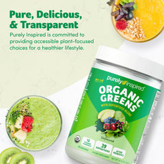 Purely Inspired Organic Greens smoothie ready to enjoy as part of daily nutrition.