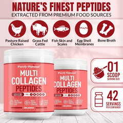 Purely Optimal collagen powder kitchen scene with unflavored formula
