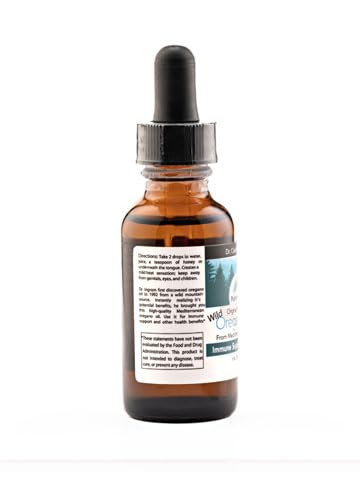 Purely Wild oregano oil packaging highlights Dr. Cass Ingram heritage.