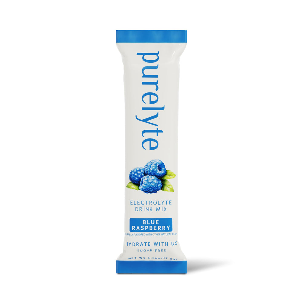 Purelyte 30-stick packaging highlights convenient daily hydration